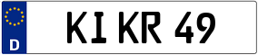 Trailer License Plate